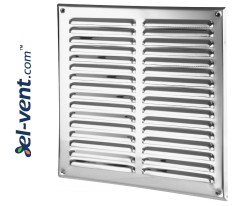 Stainless steel ventilation grille META10N 295x295 mm