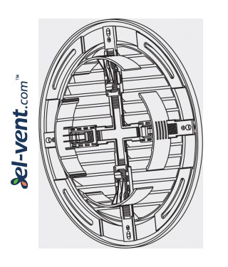 Ventilation grille GRT36CG, Ø100-150/180 mm - image Ventilation grille GRT36CG, Ø100-150/180 mm - image