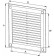 Vent cover 150x310 mm, GRU12 - drawing