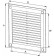 Vent cover 100x100 mm, GRU30 - drawing