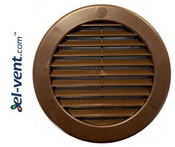 Vent cover  Ø100 mm, GRU14K/BR (brown)