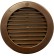 Vent cover  Ø100 mm, GRU14K/BR (brown)