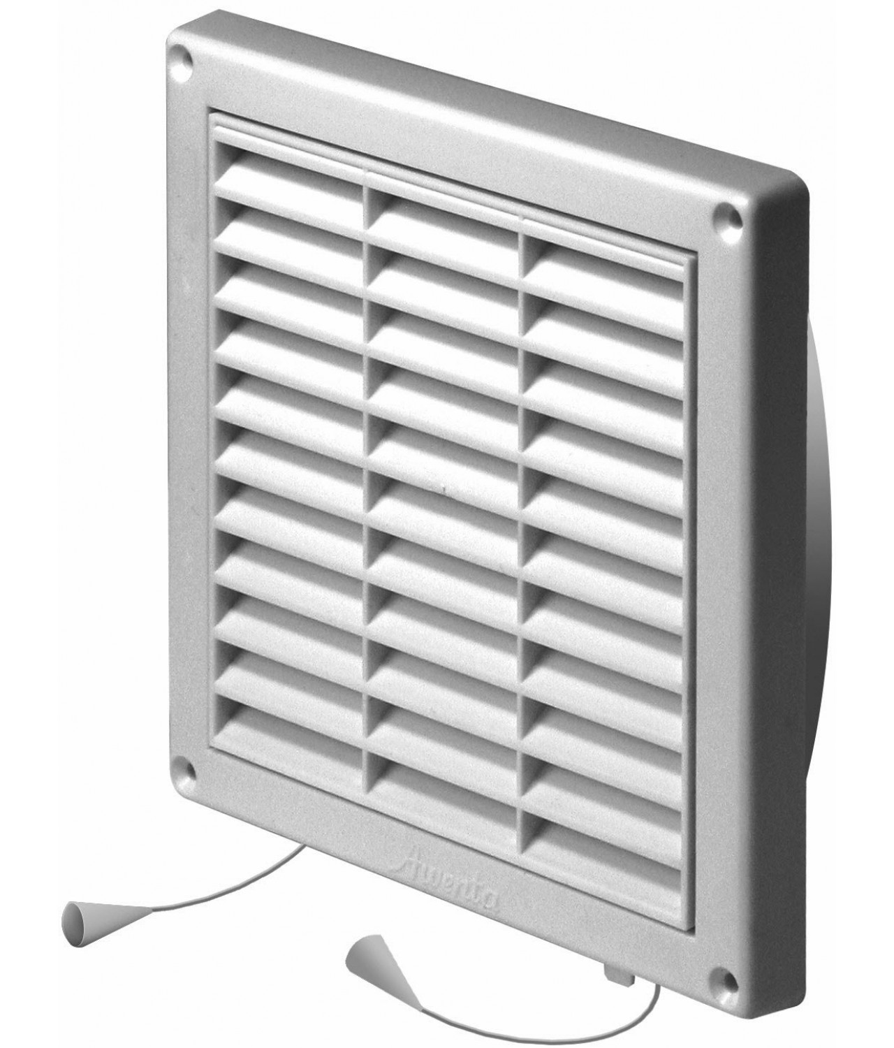 Вентиляционная решетка с заслонкой GRT55, 165x165 мм, Ø100 мм