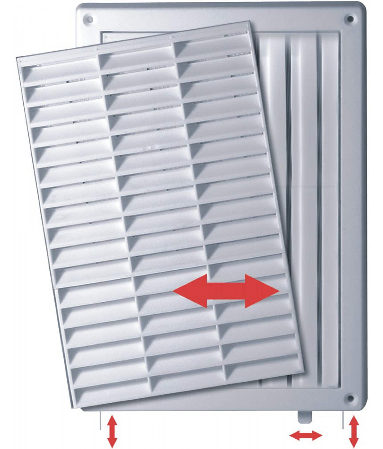 Vent cover with shutter GRT59A, 235x165 mm - image 2