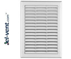 Ventilation grille with shutter GRTK4, 190x260 mm