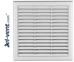 Ventilation grille with shutter GRTK2, 190x190 mm