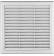 Ventilation grille with shutter GRTK6, 250x250 mm
