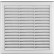 Ventilation grille with shutter GRTK2, 190x190 mm