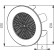 Самозакрепляющие вентиляционные решетки TOK2 Ø99-124 мм, 1