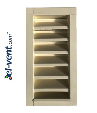 Outdoor vent covers galvanized 200x450 mm painted in RAL1015