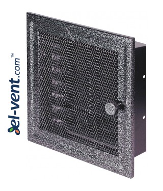 Fireplace grate MK1ANSR 166x166 mm with shutter Fireplace grate MK1ANSR 166x166 mm with shutter