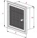 Fireplace grate MK3B 266x166 mm with shutter - drawing