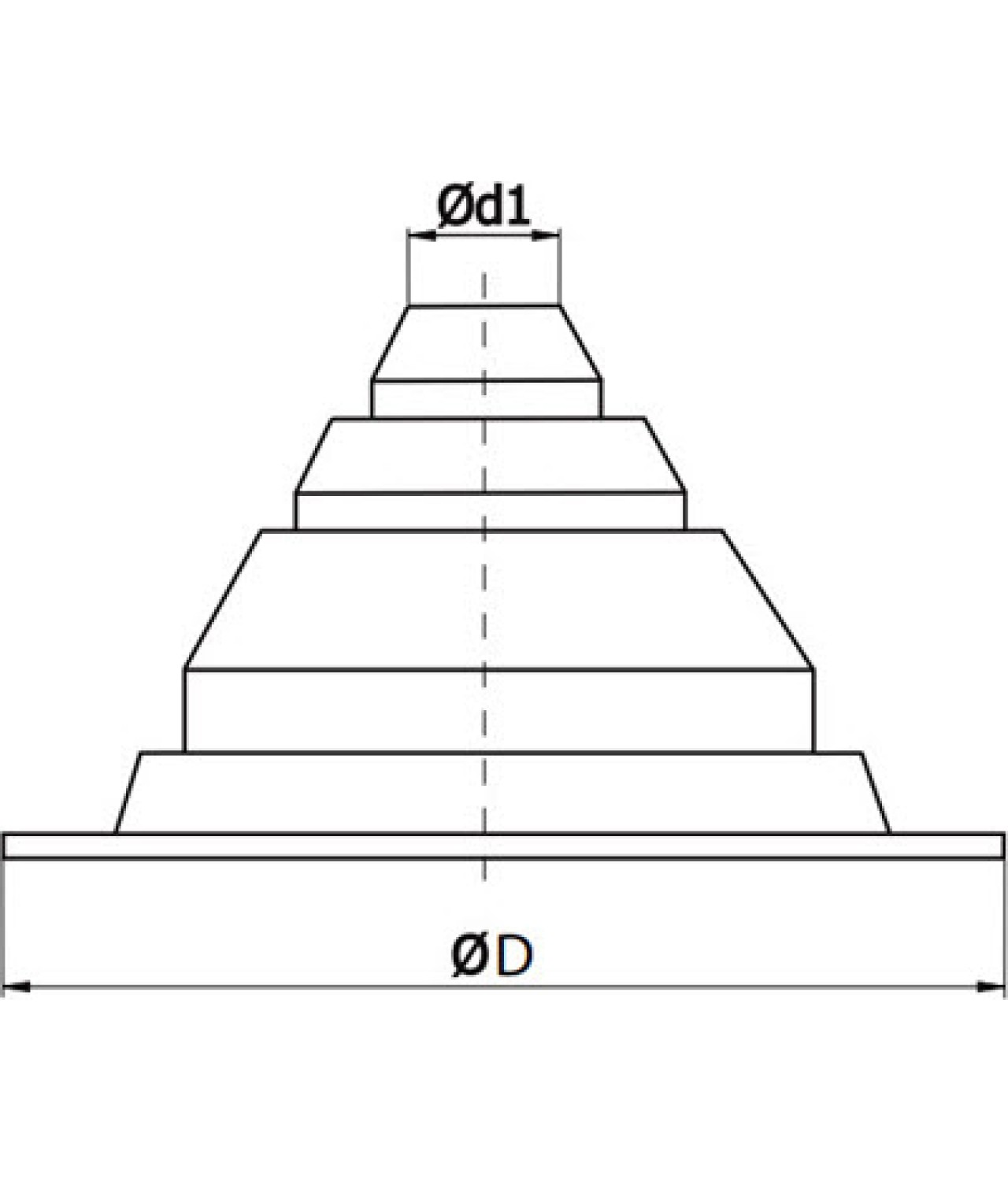 Roof flashings for ventilation - drawing