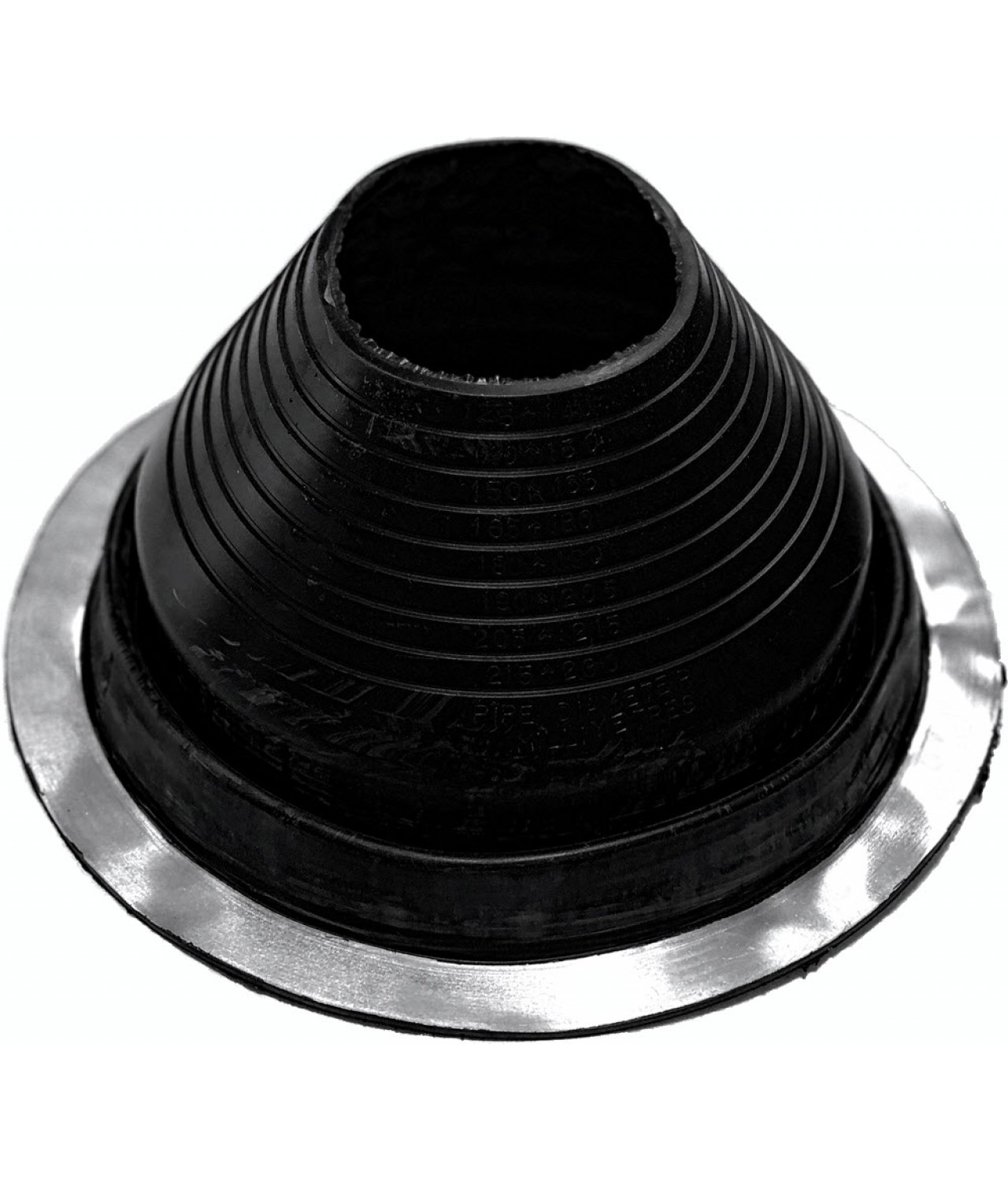 Waterproof rubber sealing for roof vents