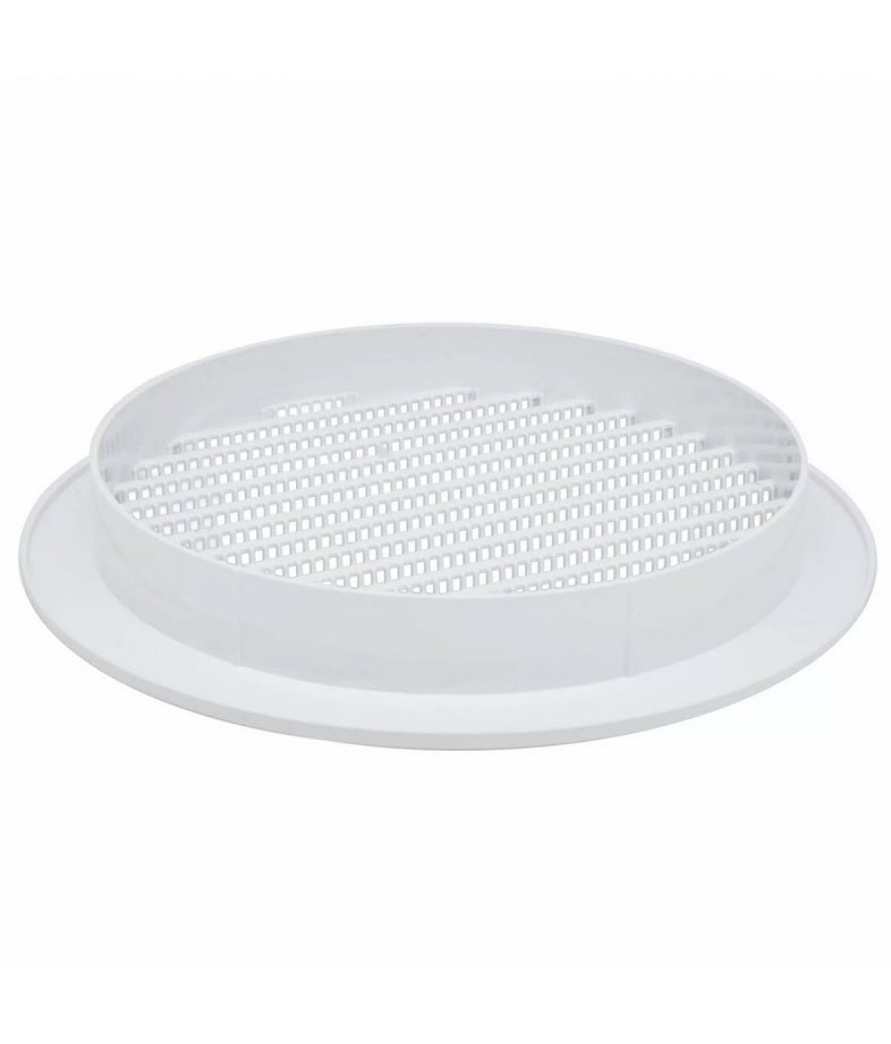 Round vent cover, white ALETA WHITE, Ø100-120-125-150 mm - connection