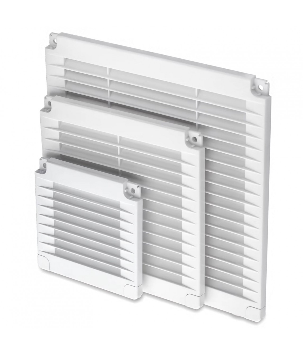 Вентиляционная решетка ALETA SQUARE WHITE 200x200 мм, 02-319