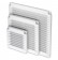 Вентиляционная решетка ALETA SQUARE WHITE 200x200 мм, 02-319