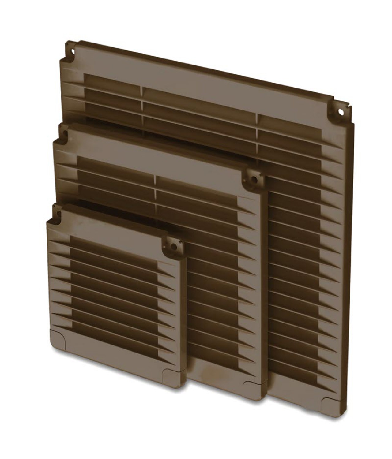 Ventilācijas režģi ALETA SQUARE BROWN 150x150 mm, 02-318