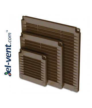 Ventilācijas režģi ALETA SQUARE BROWN 150x150 mm, 02-318