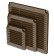 Ventilācijas režģi ALETA SQUARE BROWN 150x150 mm, 02-318
