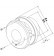 Пластиковые диффузоры AN-ABS 100-125 мм - чертеж