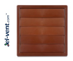 Наружные вентиляционные решетки из пластика GLG Plastic BROWN, Ø 80-150 мм