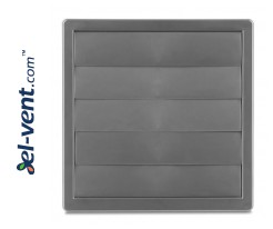 Наружные вентиляционные решетки из пластика GLG Plastic GREY, Ø 80-150 мм