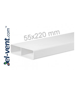 Plastikiniai stačiakampiai ortakiai EKO-P 55x220 mm