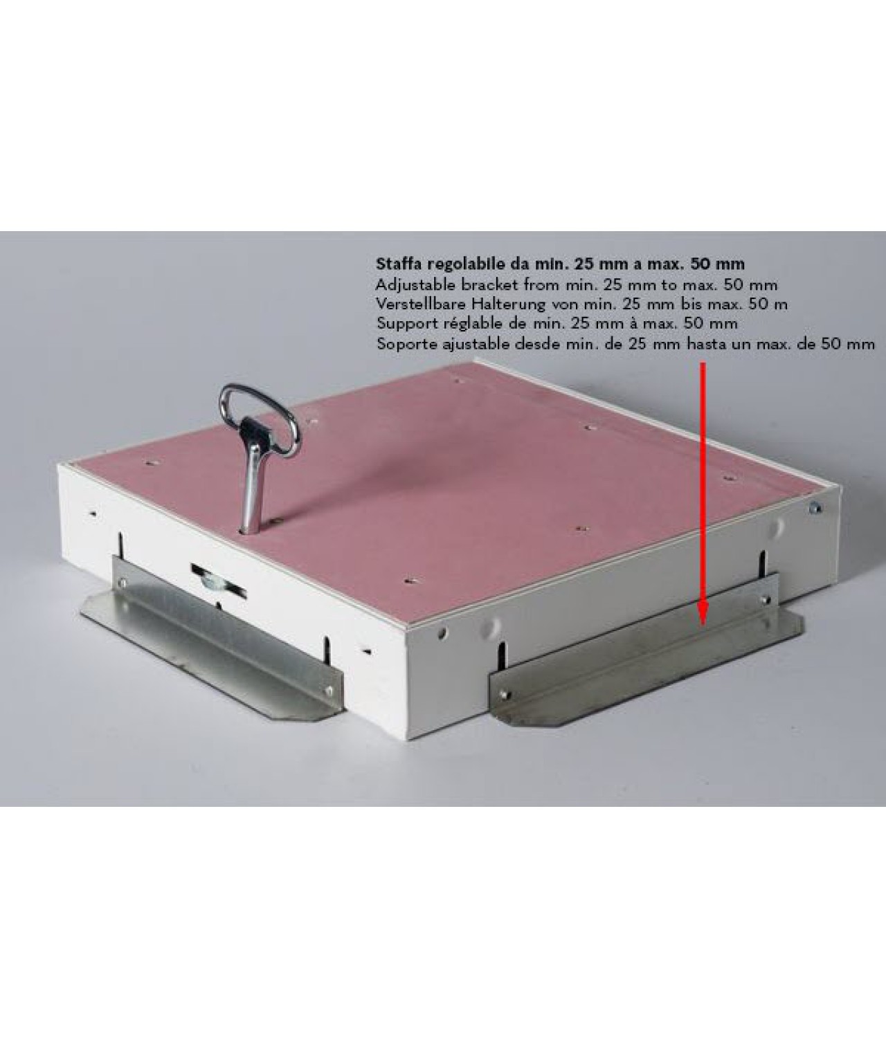 DORI-FIRE™ COUNTERWALL EI1200 50 mm priešgaisriniai reviziniai liukai - uždarytos