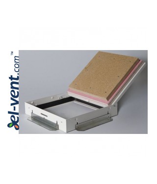 DORI-FIRE™ COUNTERWALL EI90 50 mm priešgaisriniai reviziniai liukai  - atidarytos