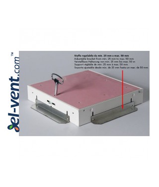 DORI-FIRE™ COUNTERWALL EI90 50 mm priešgaisriniai reviziniai liukai - uždarytos