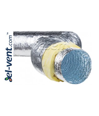 BIOISOFLEX250 - antibacterial insulated flexible duct 10 m, 250 °C