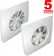 @max - exceptionally quiet and energy efficient bathroom extractor fans with EC motors and ultra short additional duct connector