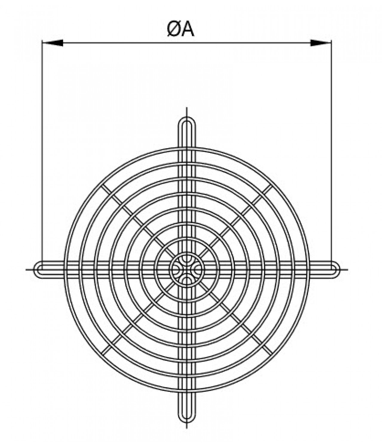 CCr protective grille, to be ordered separately