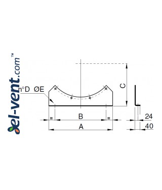 CCst - support legs (2 pcs. in set), ordered separately