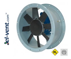 CC ATEX H₂ - explosion proof axial duct fans designed for explosive gas atmospheres containing hydrogen ≤142000 m³/h