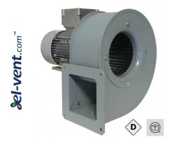 Low capacity and high pressure centrifugal fans with forward curved impeller designed for explosive dust atmospheres DIC ATEX DUST ≤2400 m³/h