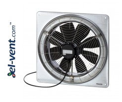 DZQ Ex e GAS & HYDROGEN - ašiniai sprogimui saugūs ventiliatoriai su kvadratiniu sieniniu rėmu, skirti sprogioms dujinėms ir vandenilio aplinkoms ≤9450 m³/h