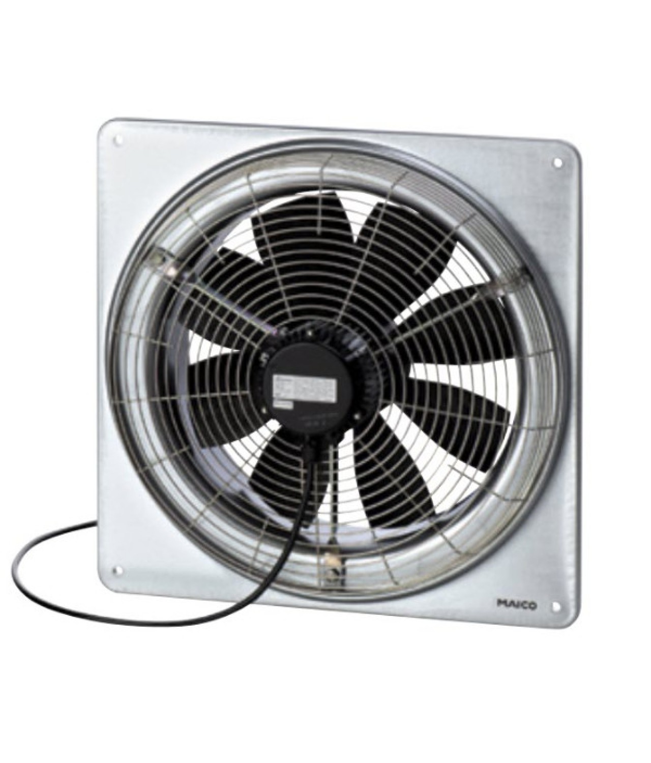 DZQ Ex t DUST - aksiālie sprādziendrošie ventilatori ar kvadrātveida sienas montāžas rāmi sprādzienbīstamai putekļu videi ≤9450 m³/h