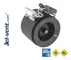 ERM Ex e GAS and H₂ - sekoittavan virtauksen kanavapuhaltimet, jotka on suunniteltu räjähdysherkille kaasu- ja vetyympäristöille ≤900 m³/h