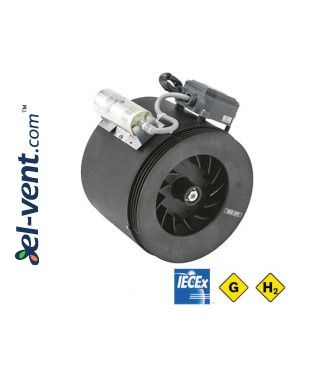 ERM Ex e GAS and H₂ - sekoittavan virtauksen kanavapuhaltimet, jotka on suunniteltu räjähdysherkille kaasu- ja vetyympäristöille ≤900 m³/h