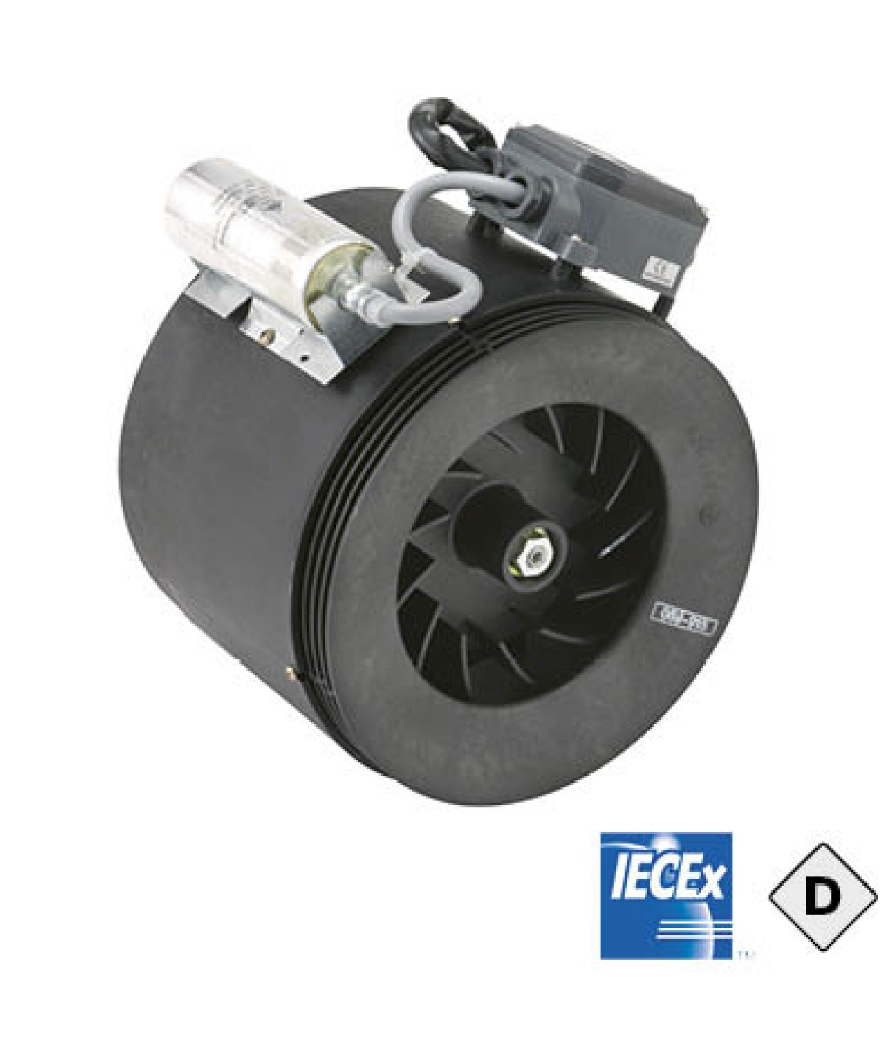 ERM Ex t DUST - mixed flow in line fans for explosive dust atmospheres ≤900 m³/h