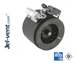 ERM Ex t DUST - mixed flow in line fans for explosive dust atmospheres ≤900 m³/h