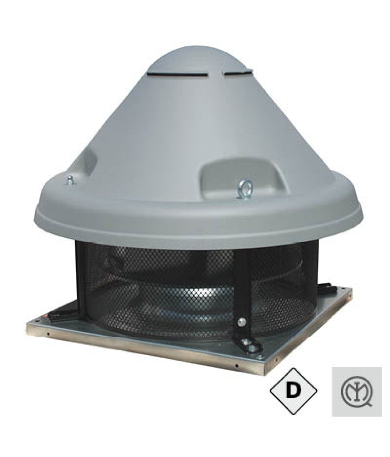 FCP ATEX DUST – explosionsgeschützte Radial-Dachventilatoren mit horizontalem Luftausblas ≤30400 m³/h