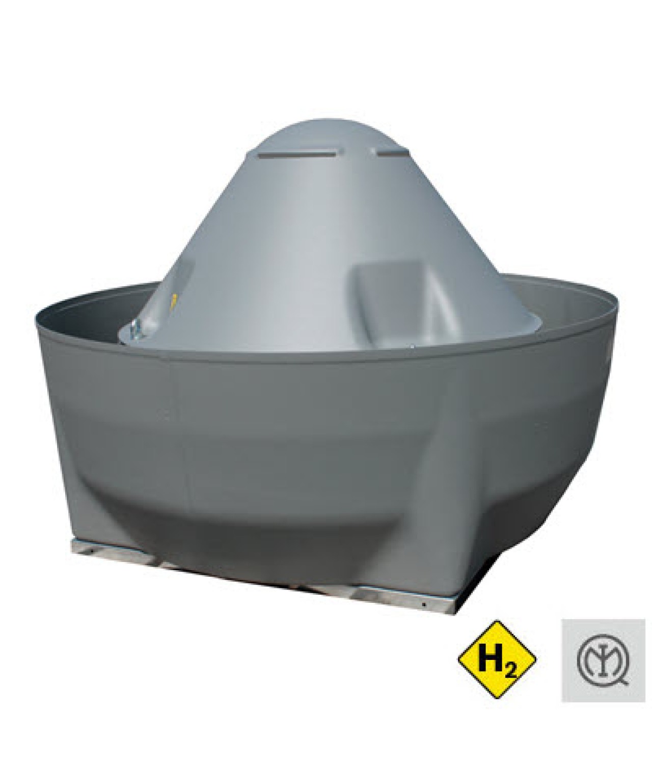 FCP ATEX H₂ – explosionsgeschützte Dachventilatoren mit horizontalem Luftauslass ≤30400 m³/h