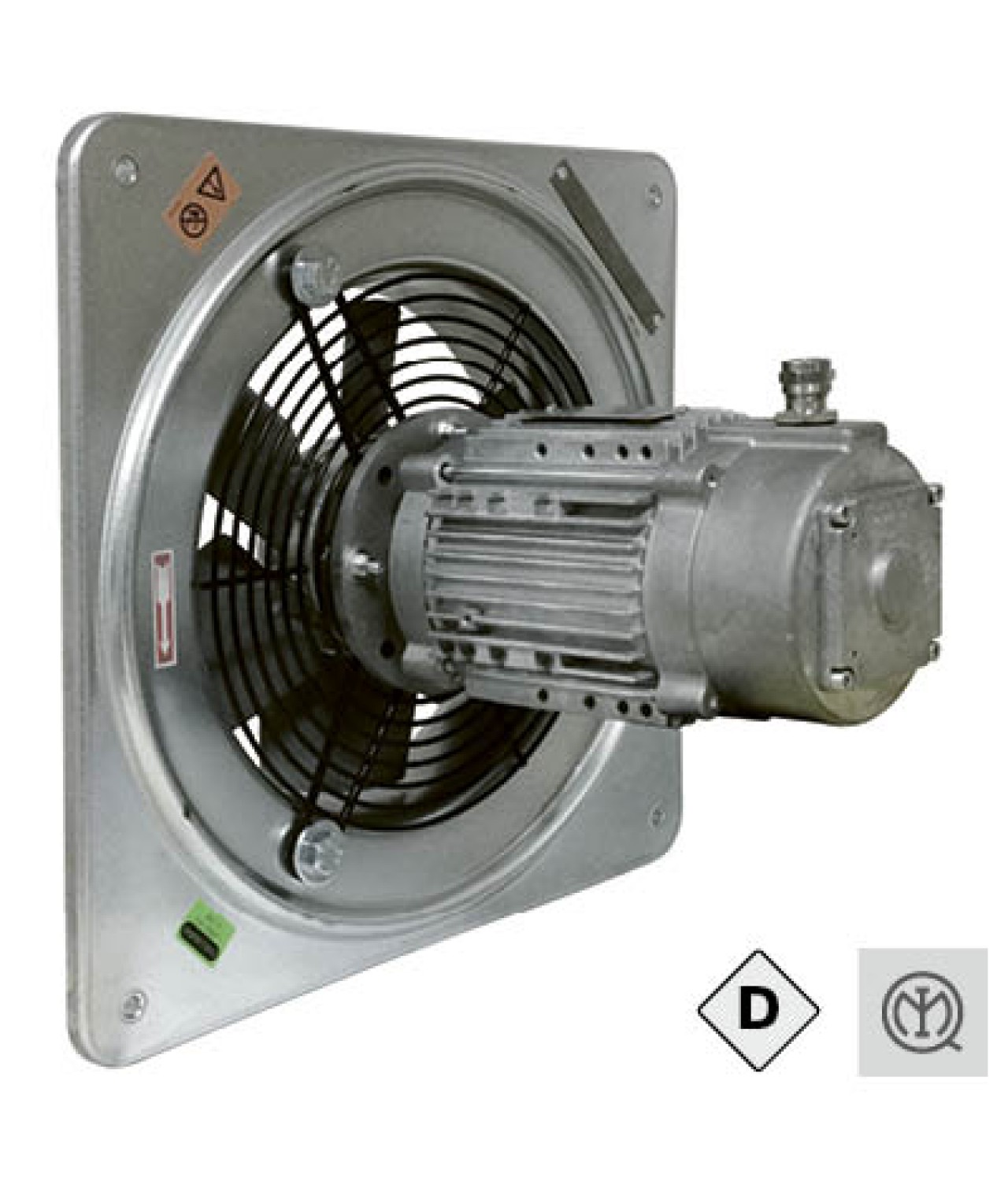 QCM ATEX GAS - axial explosion-proof fans designed for use in explosive atmospheres with presence of gases ≤17500 m³/h
