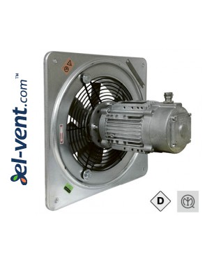 QCM ATEX GAS - axial explosion-proof fans designed for use in explosive atmospheres with presence of gases ≤17500 m³/h