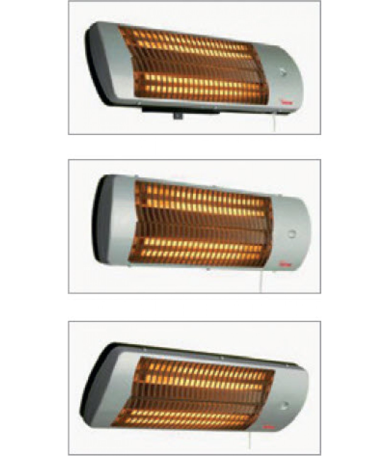 Infraraudonųjų spidulių šildytuvai CALDO LAMP 1500 - galima užfiksuoti tris šildymo kryptis