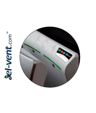 The ECOJET hand dryer has four air vents for fast hand drying