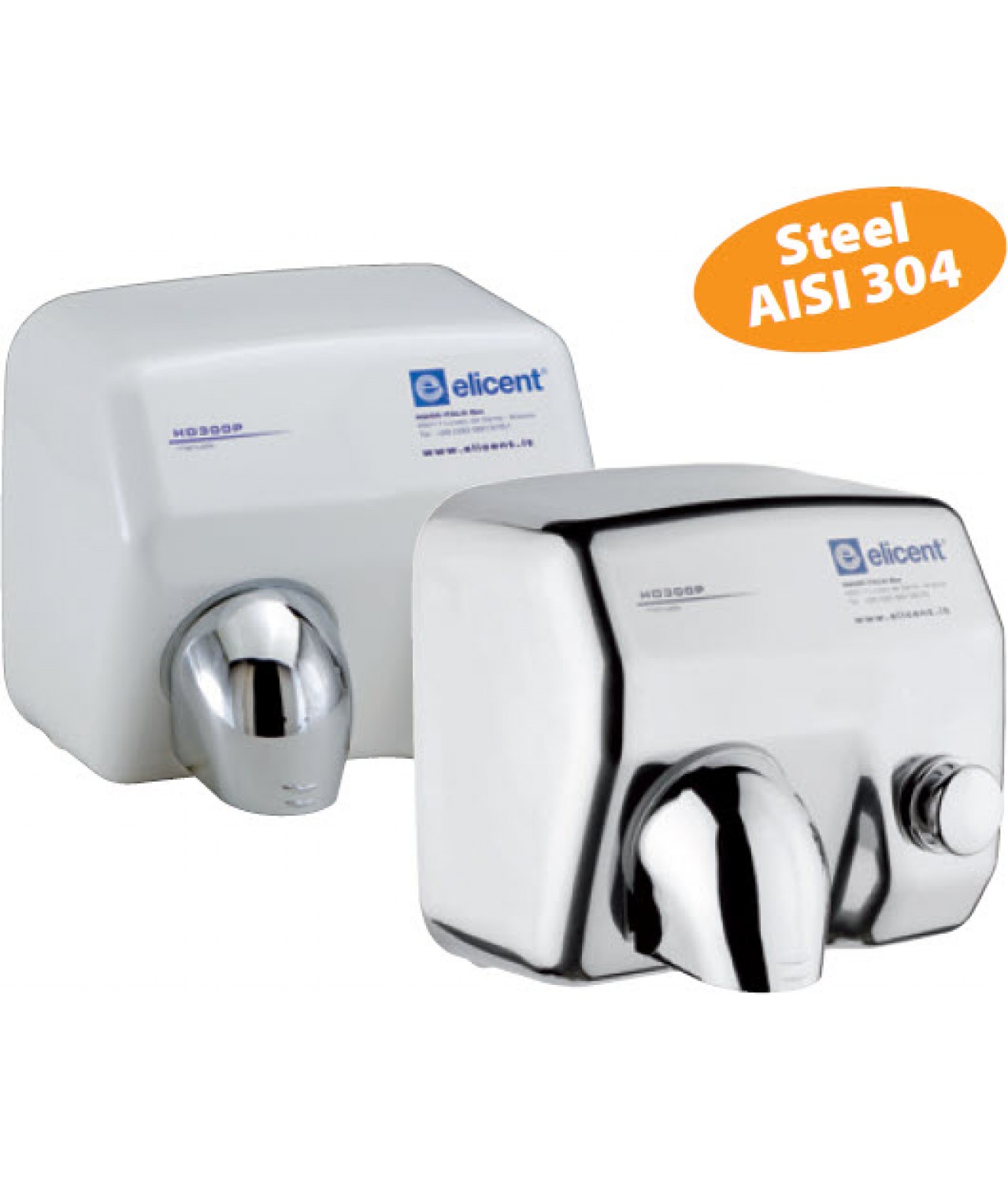 Antivandal electric hand dryers HD300